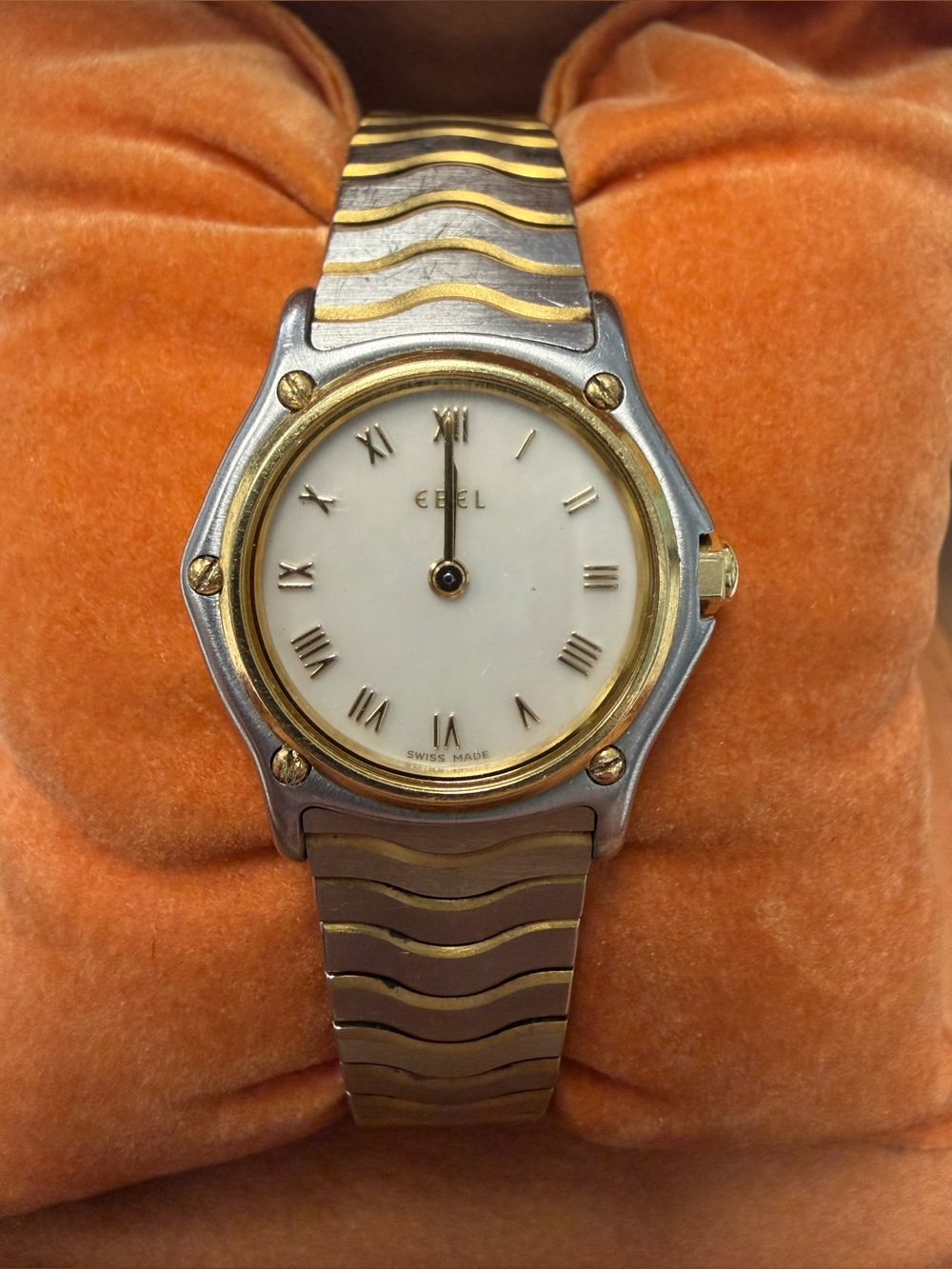 Vintage Ebel Sport Classic 18k Yellow Gold and Stainless Steel Watch